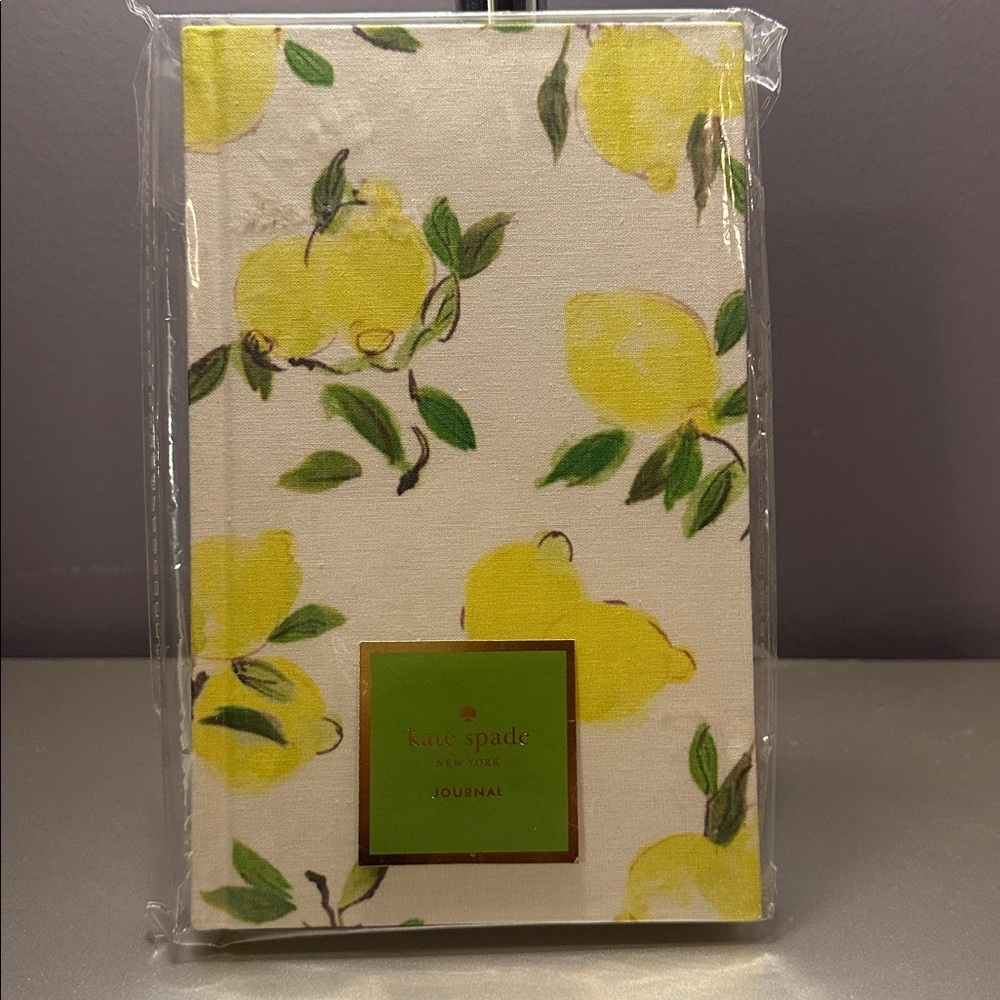 Kate Spade Yellow Lemon Print Journal